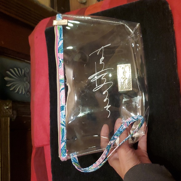 Lilly Pulitzer Pink and Blue Accessory Set With The Name KATHLEEN on It - Picture 13 of 16